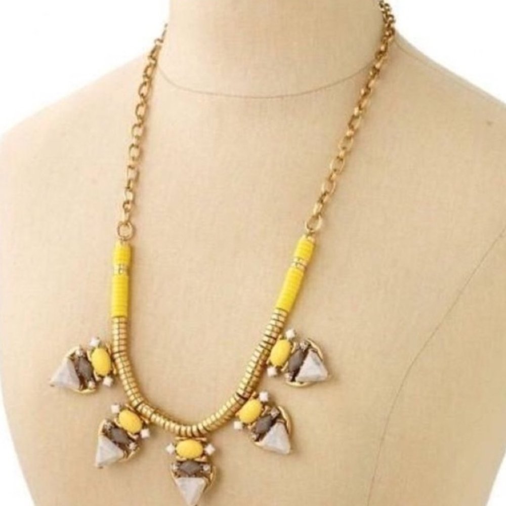 Stella & Dot | Walkin’on Sunshine🌞🌼✨Yellow+Gold Pavilion Statement Neckl… - Picture 7 of 8